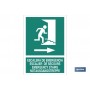 ▷ Pictograma escalera emergencia derecha luminiscente | Ferreidea