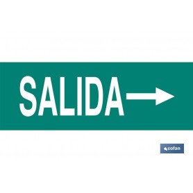 ▷ Cartel Señal "Salida" derecha | Ferreidea