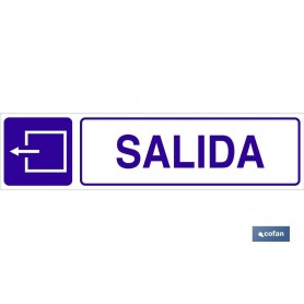 ▷ Cartel Señal "Salida" Glaspack izquierda | Ferreidea