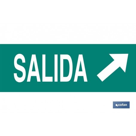 ▷ Cartel Señal "Salida" Diagonal | Ferreidea