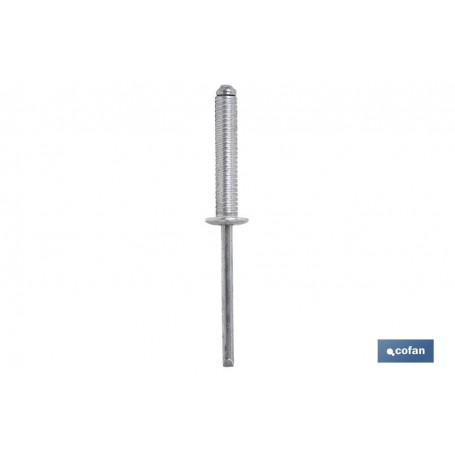 ▷ Remaches Aluminio Ranurado Cabeza Alomada | Ferreidea
