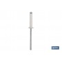 ▷ Remaches Aluminio Flor Cabeza Alomada Blanco | Ferreidea