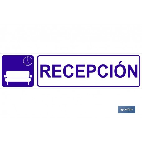 ▷ Cartel Recepción adhesivo | Ferreidea