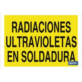 ▷ Cartel Radiaciones ultravioletas en soldadura | Ferreidea