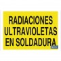 ▷ Cartel Radiaciones ultravioletas en soldadura | Ferreidea