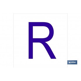▷ Cartel R Letra en glasspack | Ferreidea