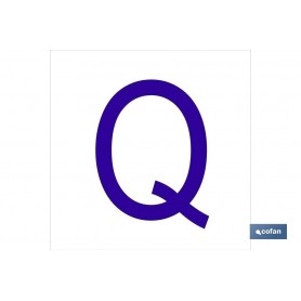 ▷ Cartel Q Letra en glasspack | Ferreidea