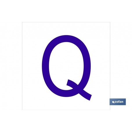 ▷ Cartel Q Letra en glasspack | Ferreidea