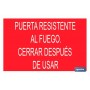 ▷ Cartel Puerta resistente al fuego. Cerrar después de usar | Ferreidea