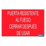 ▷ Cartel Puerta resistente al fuego. Cerrar después de usar | Ferreidea