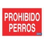 ▷ Cartel Prohibido perros Color Rojo | Ferreidea