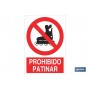 ▷ Cartel Prohibido patinar | Ferreidea