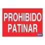 ▷ Cartel Prohibido patinar Color Rojo | Ferreidea
