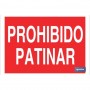 ▷ Cartel Prohibido patinar Color Rojo | Ferreidea