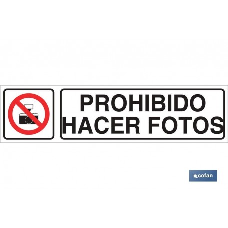 ▷ Señal Prohibido hacer fotos | Ferreidea