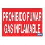 ▷ Cartel Prohibido fumar gas inflamable | Ferreidea