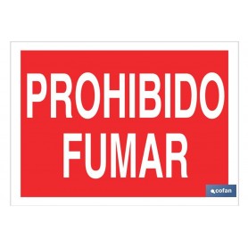 ▷ Cartel Prohibido fumar Color Rojo | Ferreidea