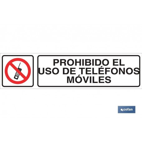 ▷ Cartel Prohibido el uso de teléfonos móviles | Ferreidea