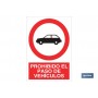 ▷ Cartel Prohibido el paso de vehículos | Ferreidea