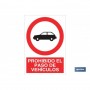 ▷ Cartel Prohibido el paso de vehículos | Ferreidea