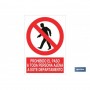 ▷ Señal Prohibido el paso a toda persona ajena a este departamento | Ferreidea