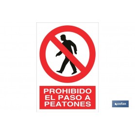 ▷ Señal Prohibido el paso a peatones | Ferreidea