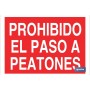 ▷ Cartel Prohibido el paso a peatones | Ferreidea