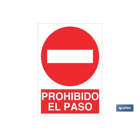 ▷ Señal Prohibido el Paso | Ferreidea