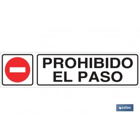 ▷ Cartel Prohibido el Paso | Ferreidea