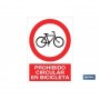 ▷ Cartel Prohibido circular en bicicleta | Ferreidea