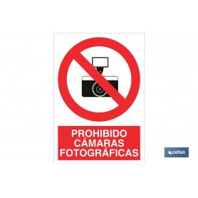 ▷ Cartel Prohibido cámaras fotográficas | Ferreidea