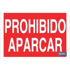 ▷ Cartel Prohibido aparcar Color Rojo | Ferreidea