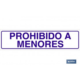 ▷ Cartel Prohibido a menores | Ferreidea