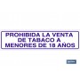 ▷ Cartel Prohibida la venta de tabaco a menores de 18 años | Ferreidea