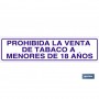 ▷ Cartel Prohibida la venta de tabaco a menores de 18 años | Ferreidea