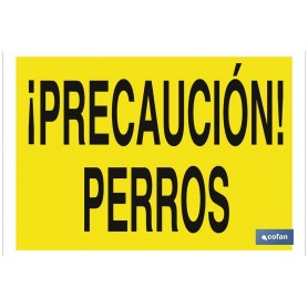▷ Cartel ¡Precaución! perros | Ferreidea
