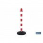 ▷ Poste con Base "Rojo/Blanco" | Ferreidea