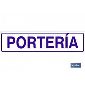 ▷ Cartel Portería | Ferreidea
