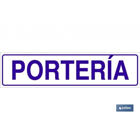 ▷ Cartel Portería | Ferreidea