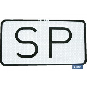 ▷ Placa "SP" V-9 Servicio Público | Ferreidea