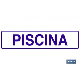 ▷ Cartel Piscina | Ferreidea