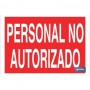 ▷ Cartel Personal no autorizado | Ferreidea