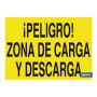 ▷ Cartel ¡Peligro! zona de carga y descarga | Ferreidea