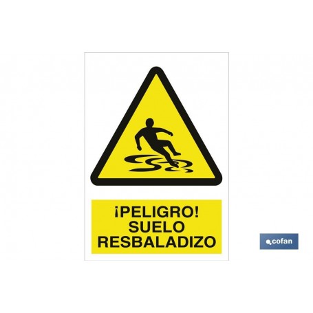 ▷ Señal ¡Peligro! suelo resbaladizo | Ferreidea