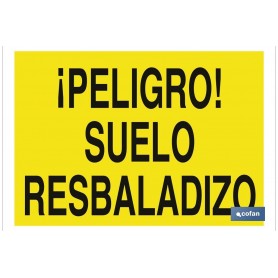 ▷ Cartel ¡Peligro! suelo resbaladizo | Ferreidea