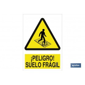 ▷ Señal Peligro suelo frágil | Ferreidea