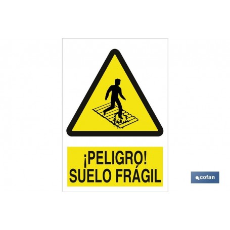 ▷ Señal Peligro suelo frágil | Ferreidea