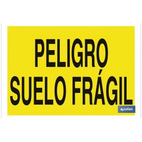 ▷ Cartel Peligro suelo frágil | Ferreidea