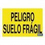 ▷ Cartel Peligro suelo frágil | Ferreidea
