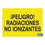 ▷ Cartel ¡Peligro! radiaciones no ionizantes | Ferreidea